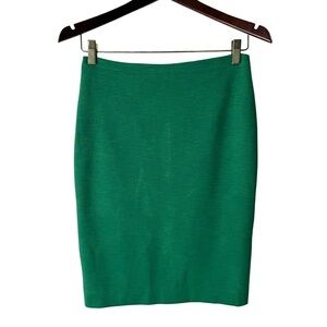 Classiques Entier Vibrant Textured Green Pencil Skirt Size 6 Office Work Summer
